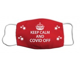 N36-1 Mask with print Keep Calm Red Ν36