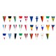 Garlands triangular eurore flag  29 countries europe  flags 29 countries 20meters