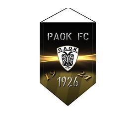 Pennon PAOK satin 16X26cm