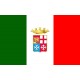Σημαία Ιταλίας με Έμβλημα