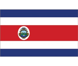 Σημαία Κόστα Ρίκα με έμβλημα