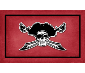 Pirates flags N16 Red