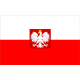 Σημαία Πολωνίας με έμβλημα