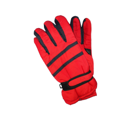 Ski gloves black-red thinsulate